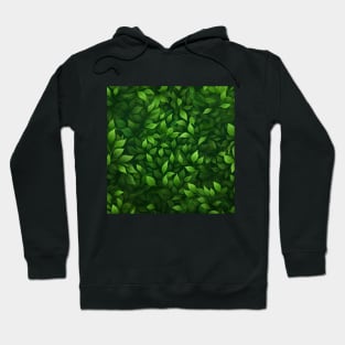 green leaves pattern Hoodie